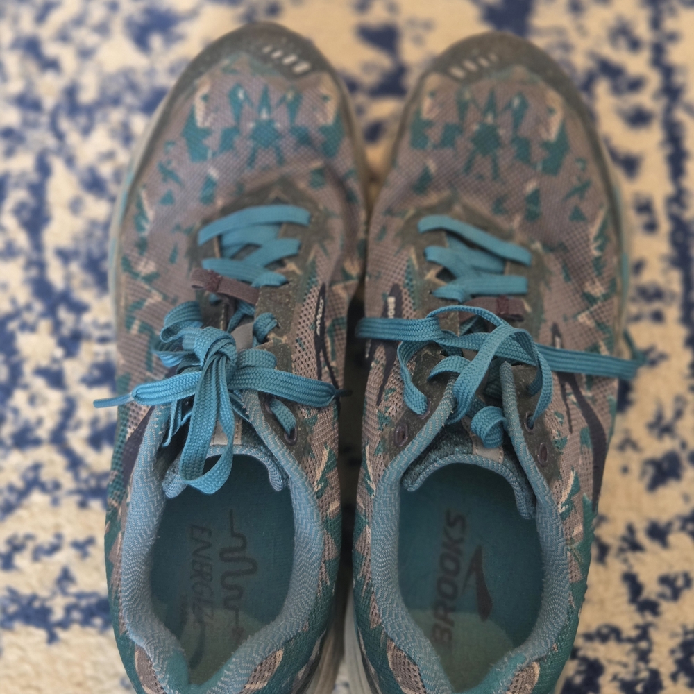 Brooks Women's Blue and Gray Athletic Shoes - Picture 6 of 6
